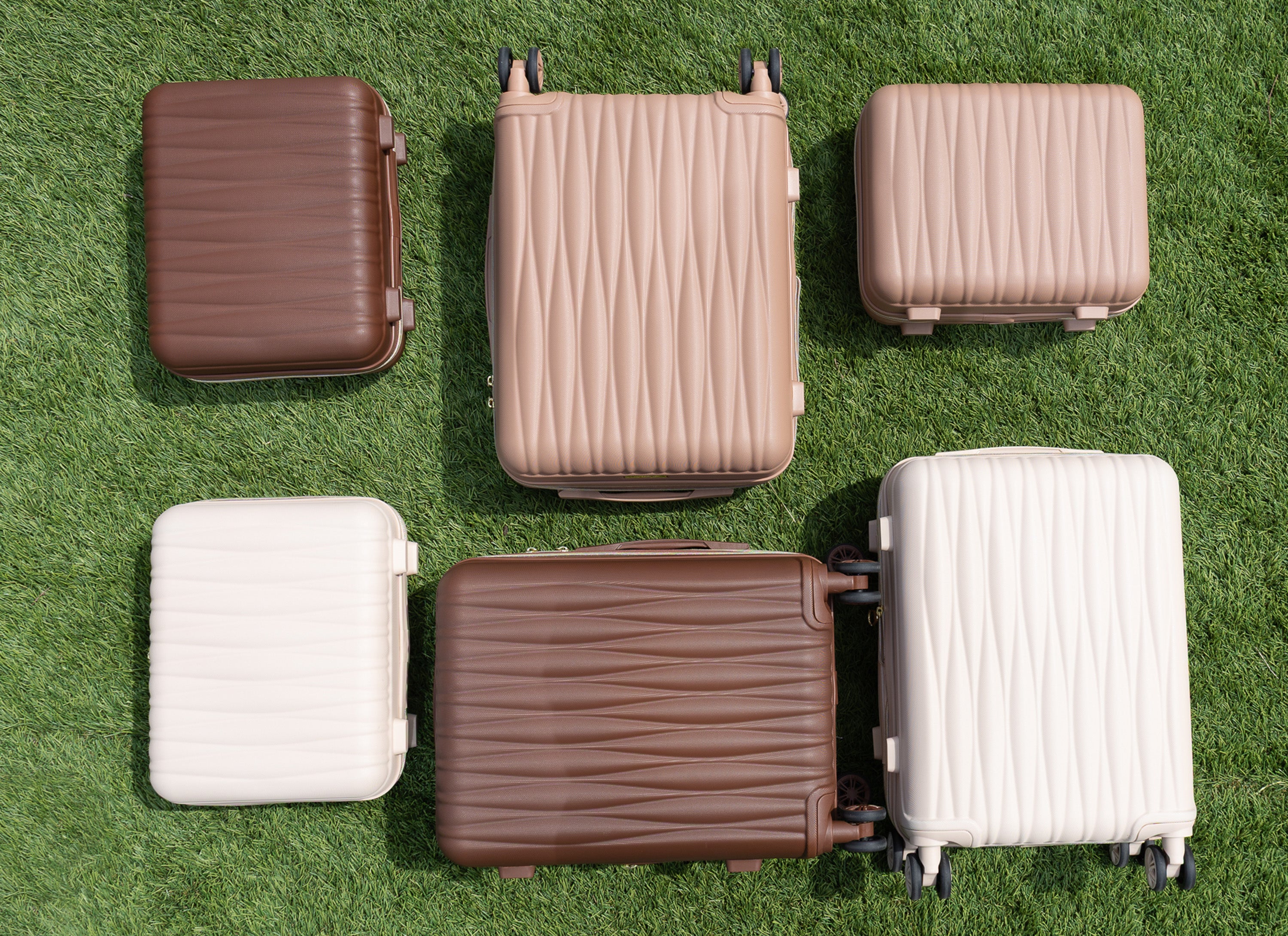 Ms. Jetsetter 2-Piece Expandable Luggage Set with Bonus Shoe Bag & 3-P