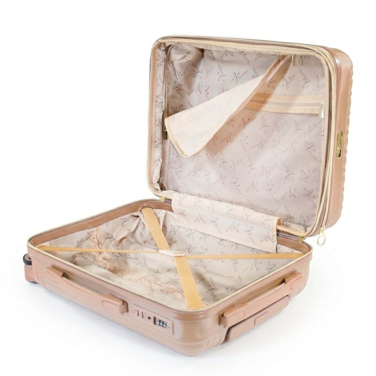 Ms. Jetsetter 2-Piece Expandable Luggage Set with Bonus Shoe Bag & 3-Piece Packing Cube Set