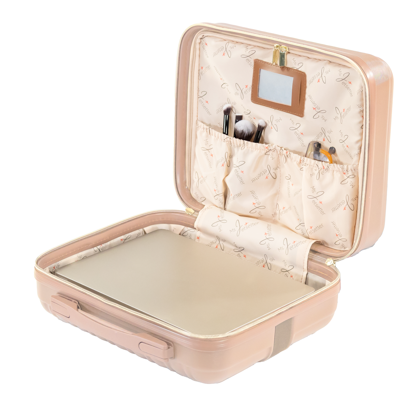 Ms. Jetsetter 2-Piece Expandable Luggage Set with Bonus Shoe Bag & 3-Piece Packing Cube Set