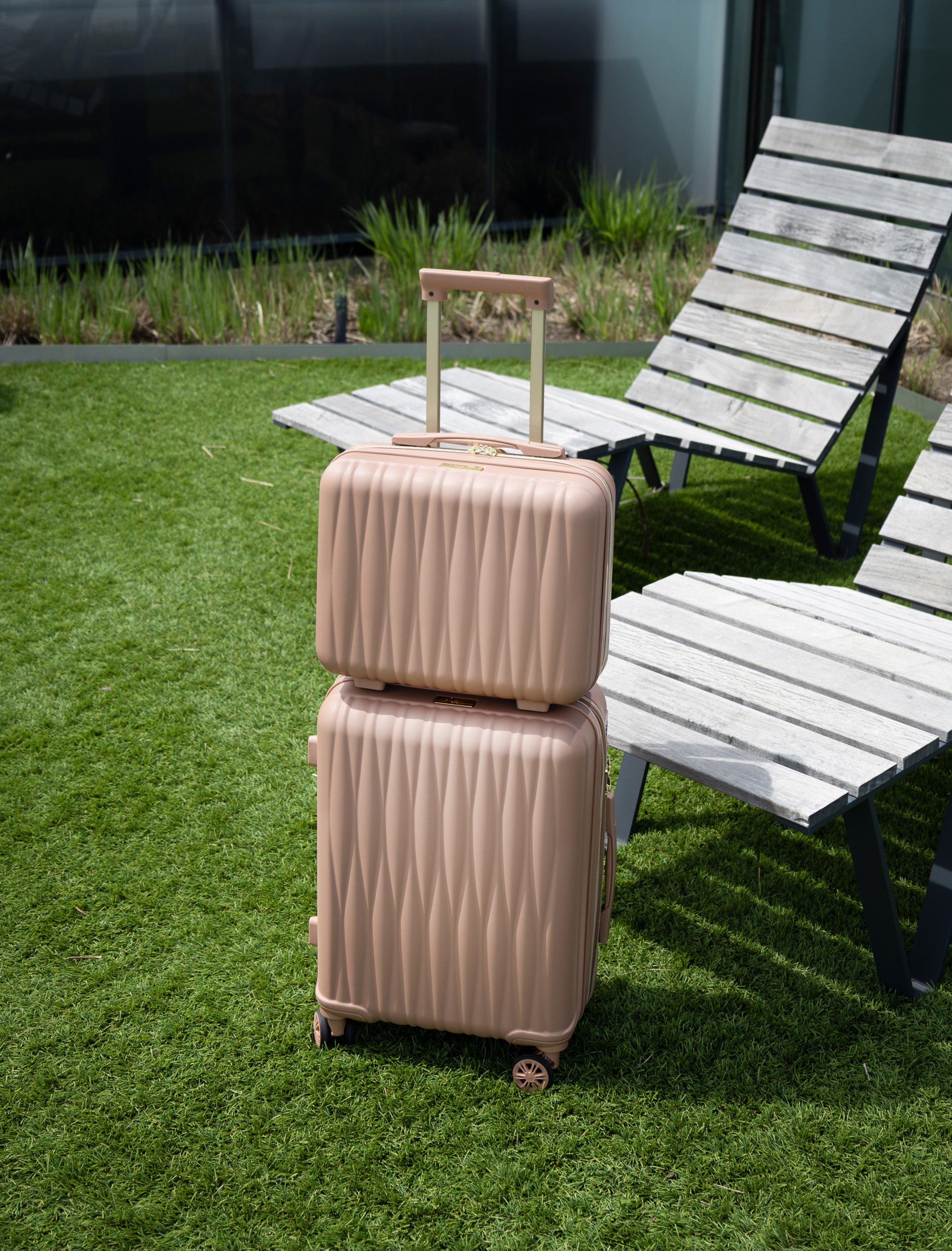 Carry-On 2-Piece Expandable Luggage Set with Bonus Shoe Bag & 3