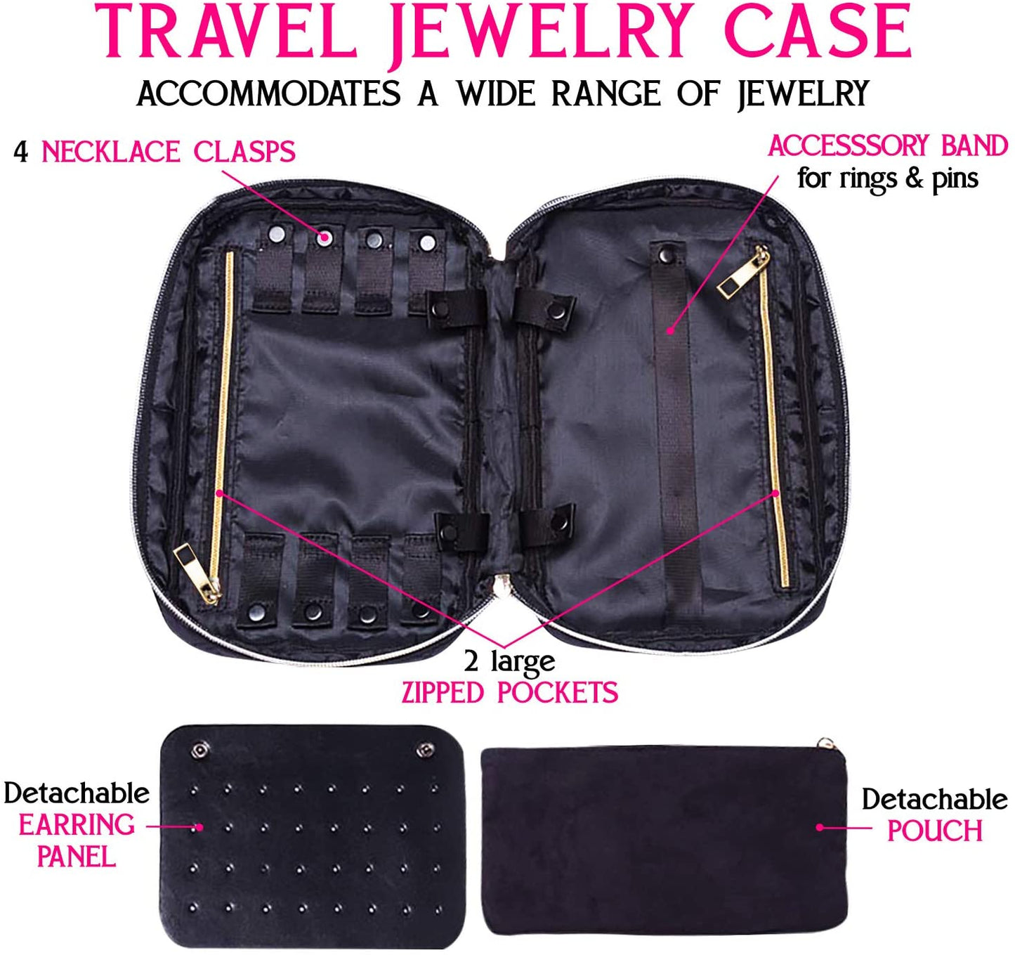 Ms. J Travel Jewelry Organizer | Promises Tangle-Free Necklaces