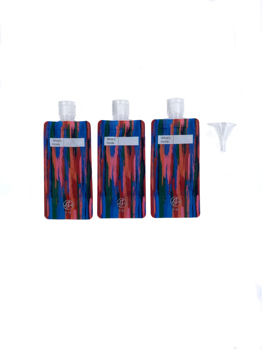 Eco Travel Bottles | 3-Piece Set | Multi Hued